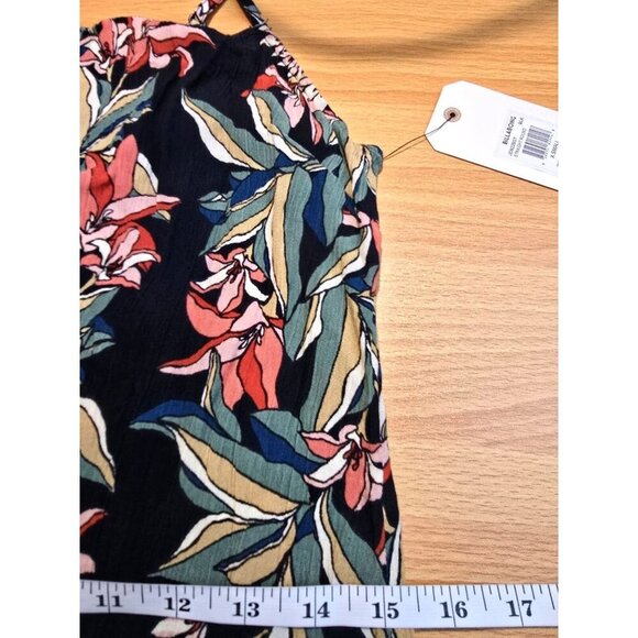 Billabong Mini Sundress XS Floral Coastal Pockets Boho Tropical Bloomcore Flowy - Picture 5 of 16